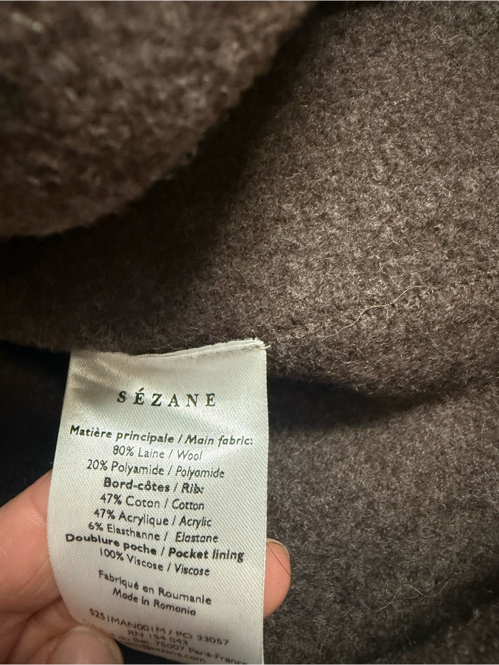 Sézane Suzy Coat in Sark Taupe! - Picture 6 of 8